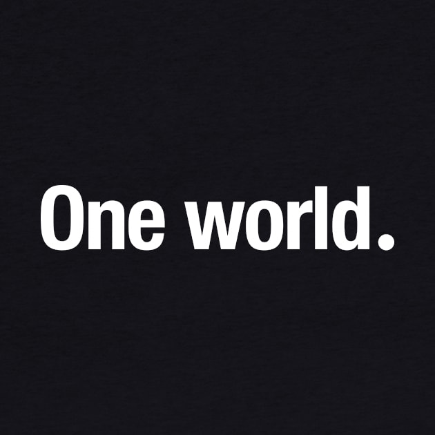 One World. by TheAllGoodCompany